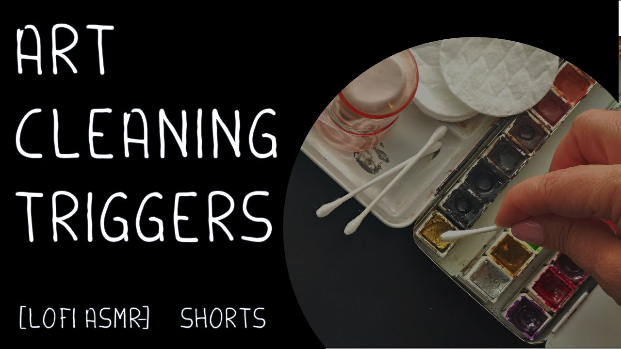 No Talking: Satisfying Paint Palette Clean: Watch Paint Wells Get Restored! 