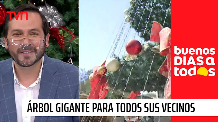 Hace 30 años que arma árbol de Navidad gigante para todos sus vecinos | Buenos días a todos