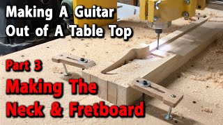 Making A Guitar Out Of An Old Table Top Part 3