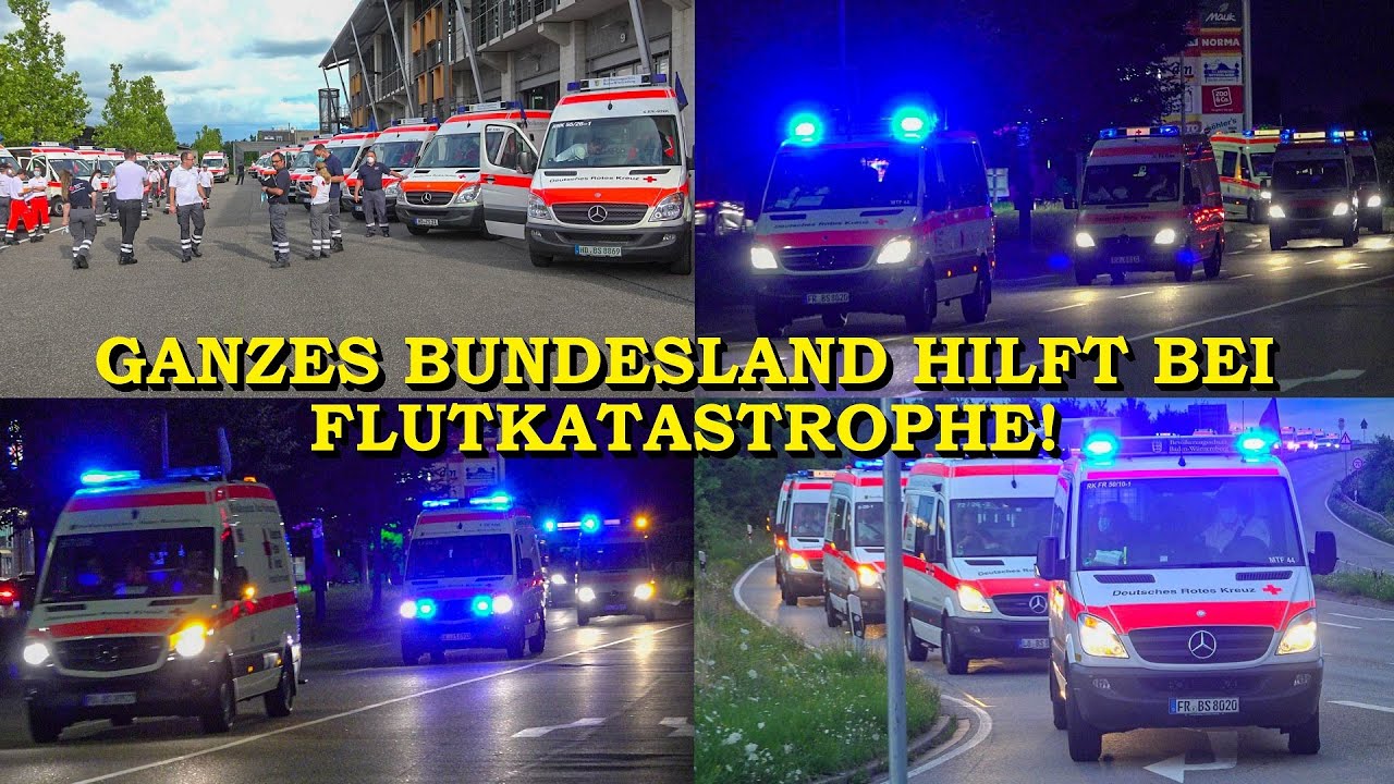 [Ein ganzes Bundesland rückt aus] - Über 300 Einsatzkräfte zur Flutkatastrophe nach Ahrweiler -