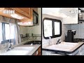 BEFORE AND AFTER RV RENOVATION (COMPLETE REMODEL)