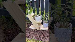 Here’s a #DIY angled three tiered #plantstand I made today with some #scrapwood from my last project Here’s a #DIY angled three tiered #plantstand I made today with some #scrapwood from my last project