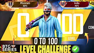 Pushing TOP 1 Title in MP5 | 01 TO 100 LEVEL CHALLENGE  in Garena Free Fire Solo Rank Susing #gwdev