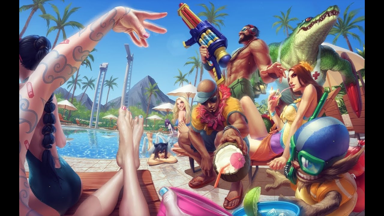 League of Legends - Poolparty Soundtrack - Poolparty Login Screen Theme [HQ] 