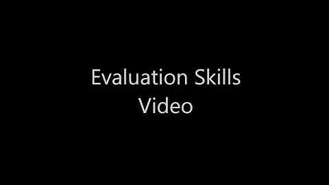 Evaluation: Software Skills Video