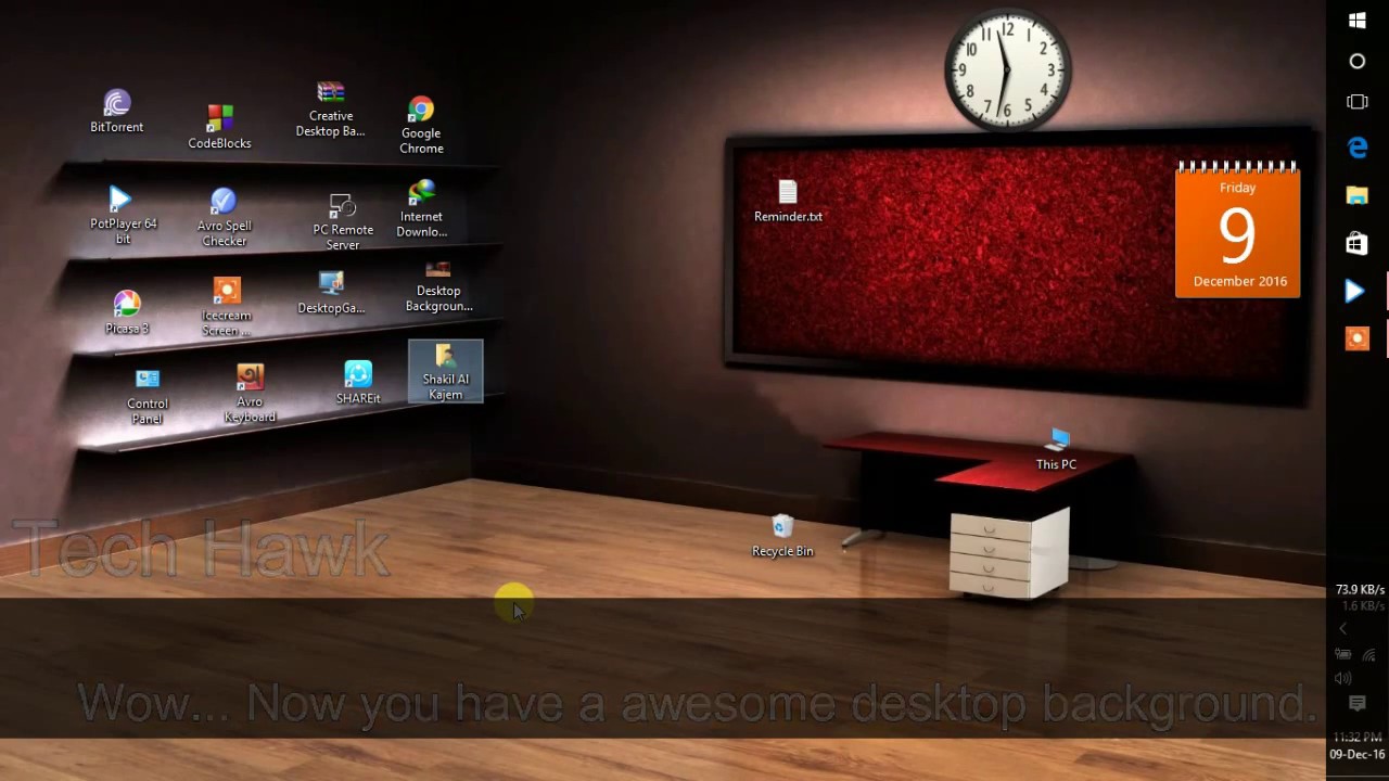 Creative 3d Desktop Background Wallpaper Windows 10 Youtube