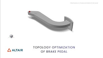 Brake Pedal Topology Optimization in Altair Inspire