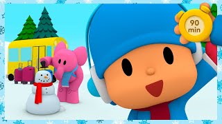 🥳️ POCOYO AND NINA - Christmas Holidays [90 min] ANIMATED CARTOON for Children | FULL episodes