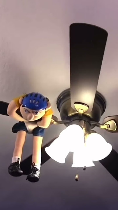 Jeffy spinning on ceiling fan #shorts