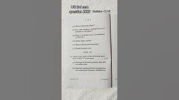 +3 3rd sem question,CC-7, statistical methods for economics #economicshonours #ug #exam question