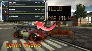 Daily tasks tutorial explain in car parking multiplayer day 1