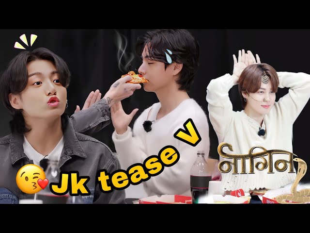 BTS eating pizza 🍕 & play liar game // Hindi dubbing // part-1 class=