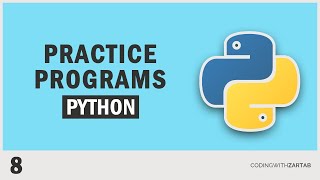 8.Practice Programs in Python programming - PART 1 - Tutorial in Urdu/Hindi.