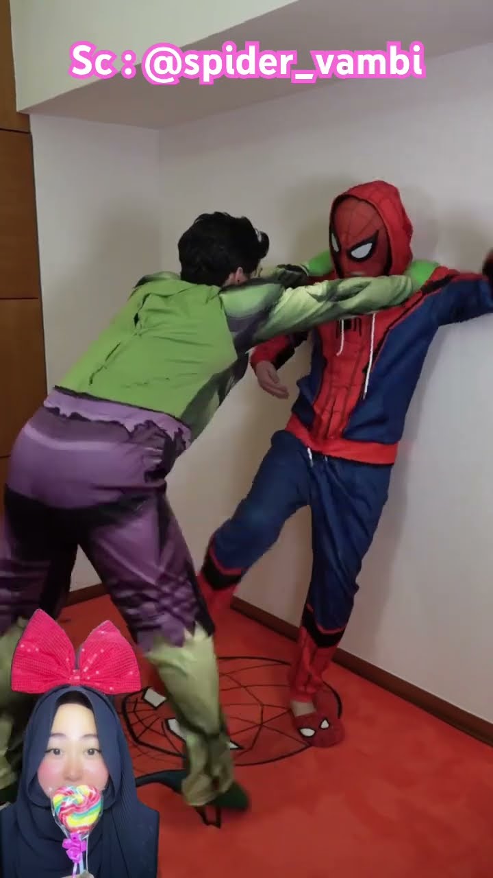 SPIDY DI TANGKAP HULK ⁉️ untung Punya Ide SPIDY Menang ? @spider_vambi #shorts
