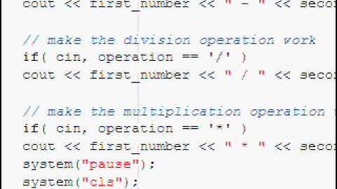 a c++ calculator program/tutorial