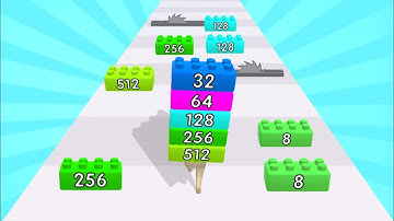 MAX LEVEL in 2048 Brick Runner!