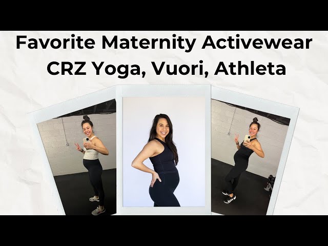 My Favorite Maternity Activewear - CRZ Yoga, Vuori, Athleta, Beyond Yoga 