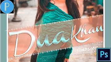 New Glowing Glass Font In Android Like Photoshop CS6 || NASIR Edit