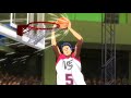 Aomine scores behind the backboard after Kuroko`s pass (Kuroko no Basket:Last Game 1080p)