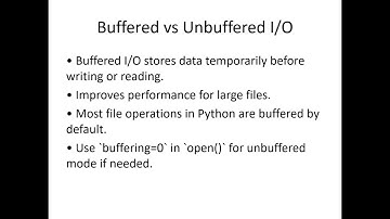 Python: File IO and Resource Managements