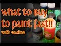 Buy these to start painting with washes FAST!! RUSH the WASH
