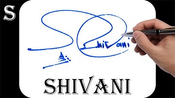 Shivani name signature design - S signature style - How to signature your name