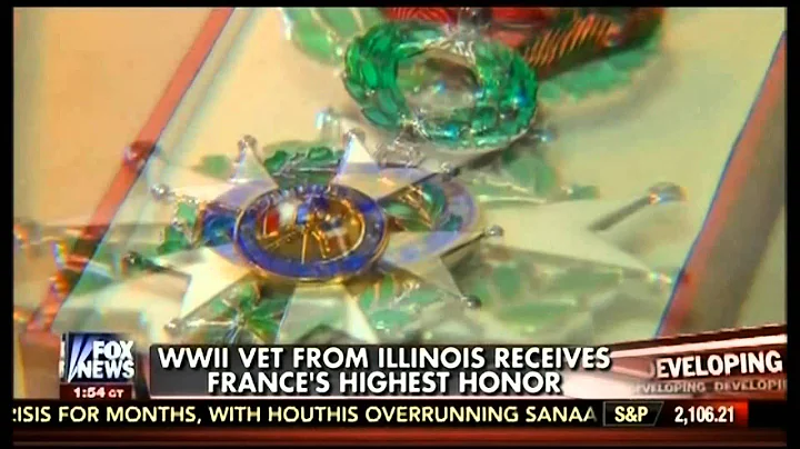 WWII Vet Charles Bruns, French Legion of Honor on ...