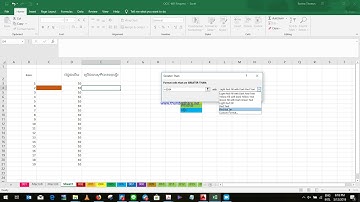 លោតពណ៍ដោយស្វ័យប្រវត្តិក្នុងតំលៃណាមួយ, How to set Automatic Color on Cell in Excel