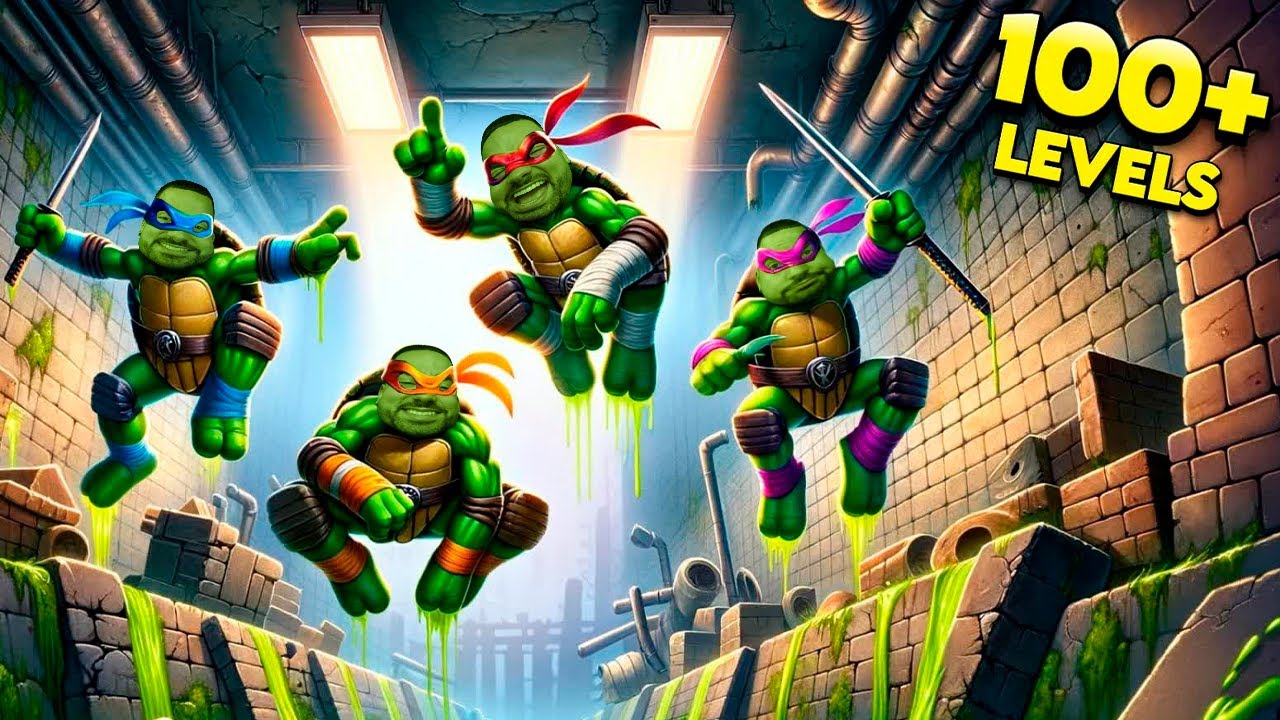 FIZEMOS O PARKOUR DAS TARTARUGAS NINJA !