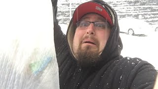 Brave Man Throws Out Garbage during Winter Storm Quinn Nor'Easter March 2018 (PTD Vlogs Day 114)