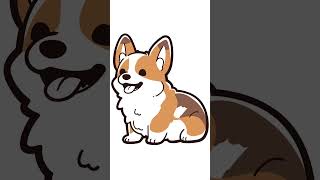 Corgi Coloring Page.