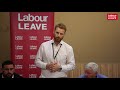 Paul Embery talk at Labour Leave fringe, Labour conference 2018