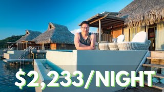 $2,233 A Night BORA BORA LUXURY Overwater Villa Tour (Conrad Bora Bora Nui)