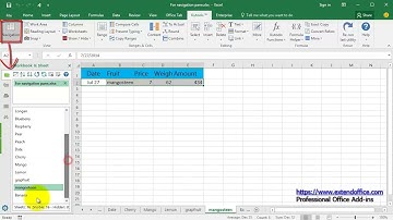 How to show sheet tabs vertically in Excel