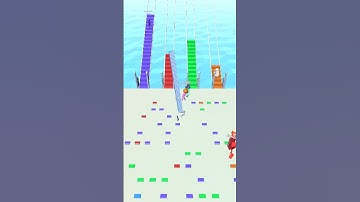 Bridge Race level 192 walkthrough solution|Gameplay||AloneGamestips|#shorts #BridgeRace #tags      