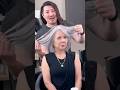 Silver Hair transformation for Mothers Day with #GuyTang
