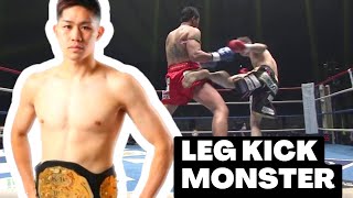 LOW KICK BEAST - Fight Like Hiromi Wajima - Leg Kick Compilation - Breakdown & Analysis