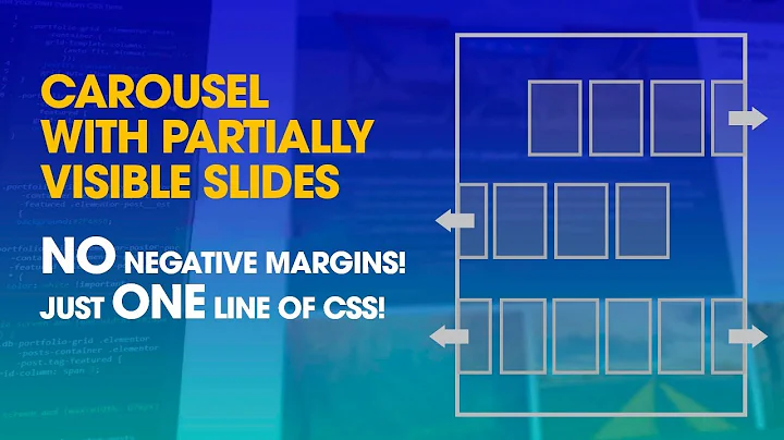 Carousel with partially visible slides (THE EASY WAY)
