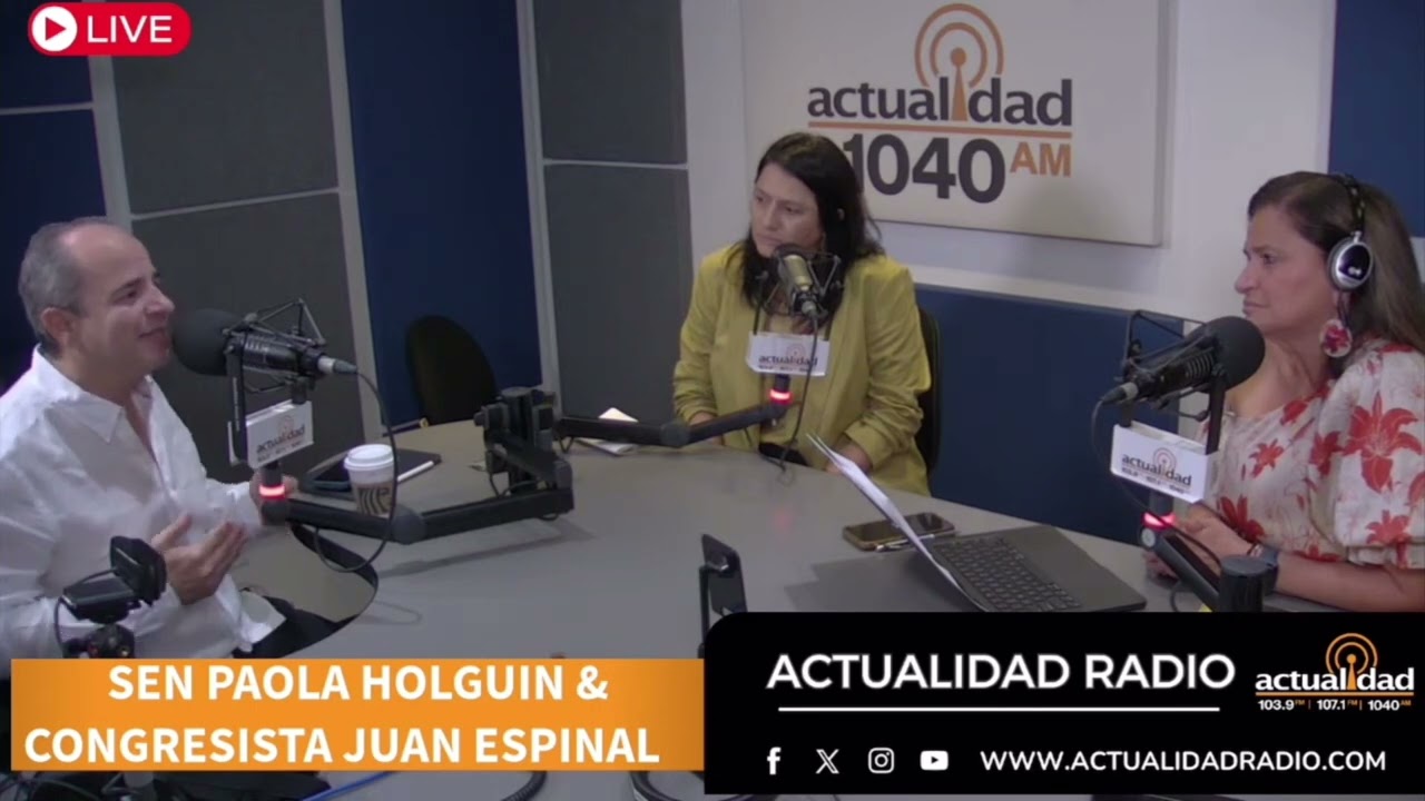 Entrevista Senadora Paola Holguín y Repre. Juan Espinal en Actualidad Radio Miami (En vivo)