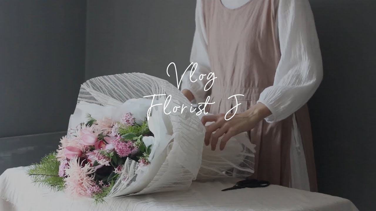 korean style bouquet wrapping/ how to wrap flower bouquet 