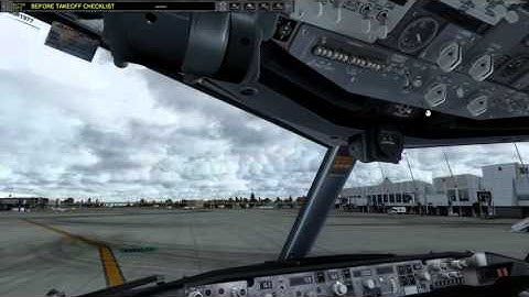 Prepar3D PMDG 737 NGX Taxi2Gate KSEA Startup taxi takeoff