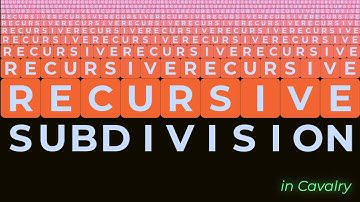 2 ways of creating Recursive Subdivision in Cavalry