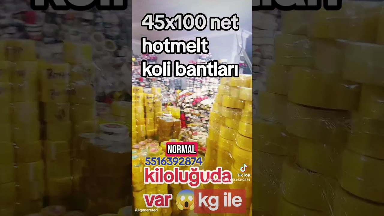 05516392874 ☎️ videoda üretimdeyim – kendi imalatımız koli bantlarını tanıtıyorum.elimizde birçok