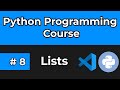 Python Full Course 2024 | Tutorial 8: Lists in Python