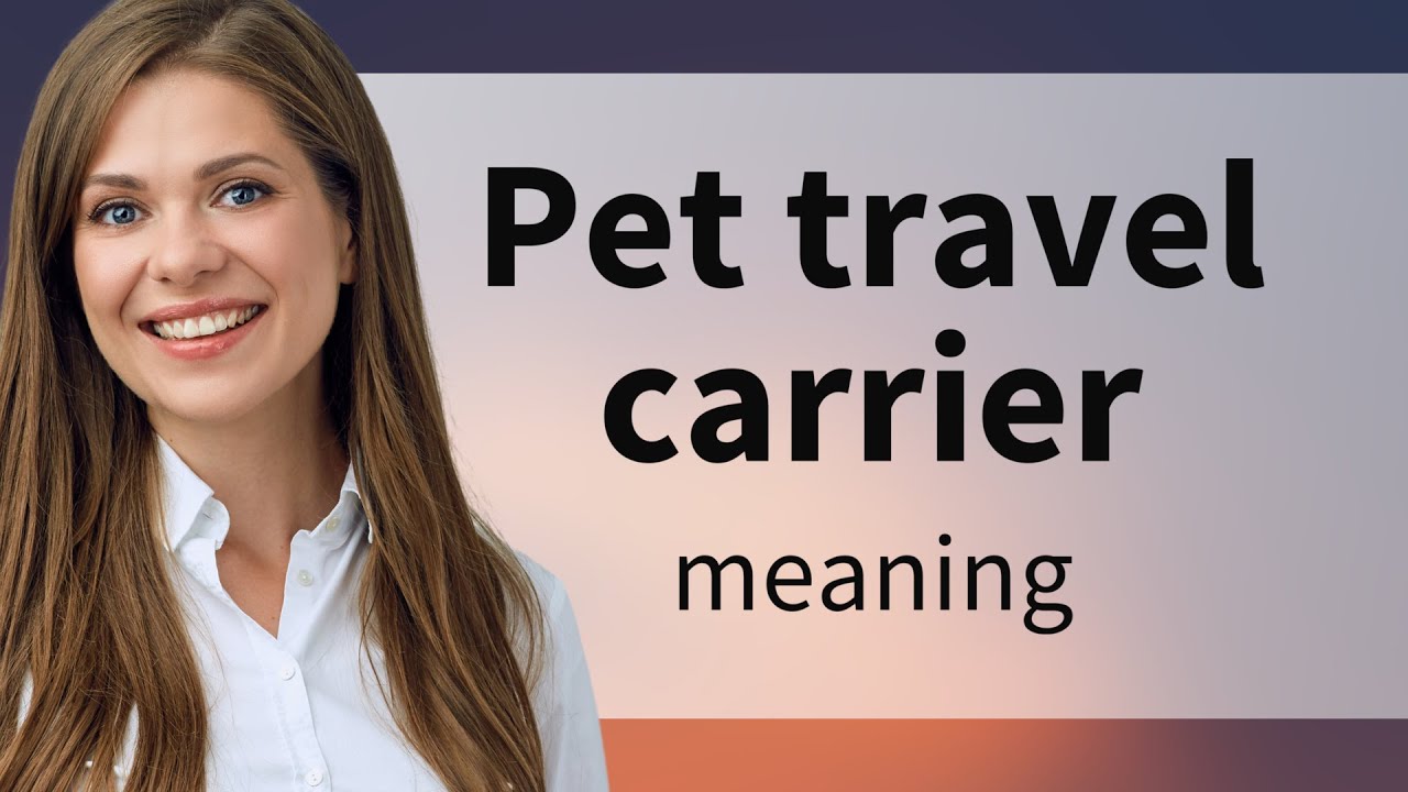 Understanding "Pet Travel Carrier": A Guide for English Learners