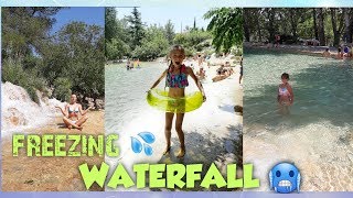 Freezing waterfall in Summer 💦 Albufera de Anna Valencia 🏞