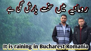 It is raining in Bucharest, Romania, Walk in the Rain | #bucharestromania #raining #bucharest