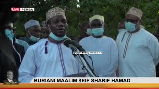 ZITTO KABWE atoa hotuba nzito kwenye msiba wa Maalim Seif PEMBA! Wananachi waangua kilio