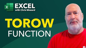 Mastering the TOROW Function in Excel
