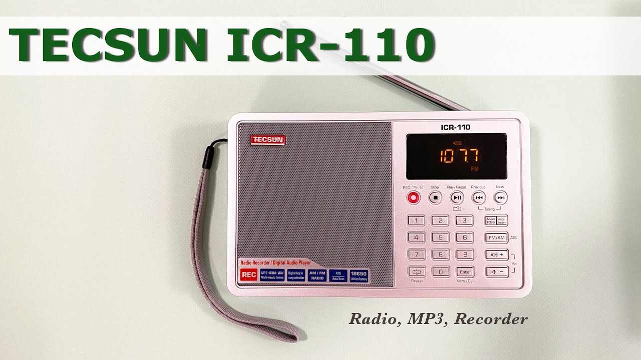 Tecsun ICR-110. Приемник с записью эфира и MP3 плеером